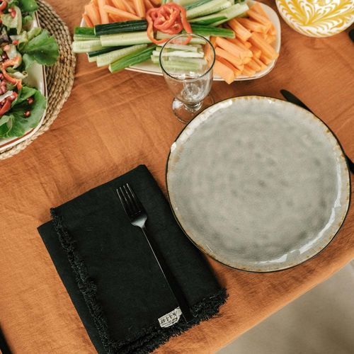 Linen tablecloth - TILE - dELENZO LINEN FROM EUROPE S.L - for domestic use / contract