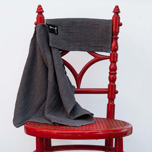 Linen bath linen - GRAY WAFFLE TOWELS - dELENZO LINEN FROM EUROPE S.L - commercial / customizable