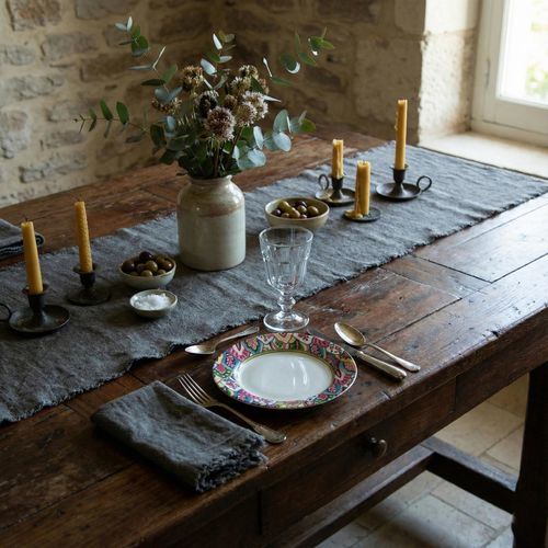 Fabric tablecloth - FORMENTERA - dELENZO LINEN FROM EUROPE S.L - linen / for hotel / for domestic use