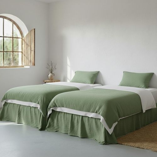 Linen bedding set - GREEN GRASS - dELENZO LINEN FROM EUROPE S.L