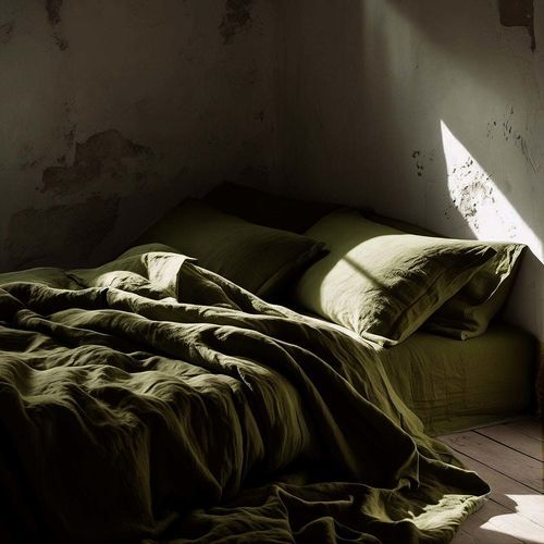 Linen bedding set - OLIVE BRANCH - dELENZO LINEN FROM EUROPE S.L