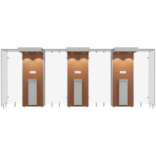 Indoor smoking cabin - SMOKE SOLUTION 3SP110 - Longhi Air - with HEPA filter / with filter / open