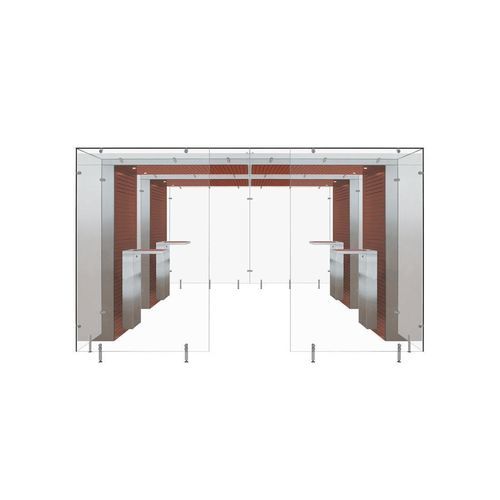 Indoor smoking cabin - SMOKE SOLUTION 2SP AREA 3.2 M - Longhi Air - with HEPA filter / with filter / stand-alone