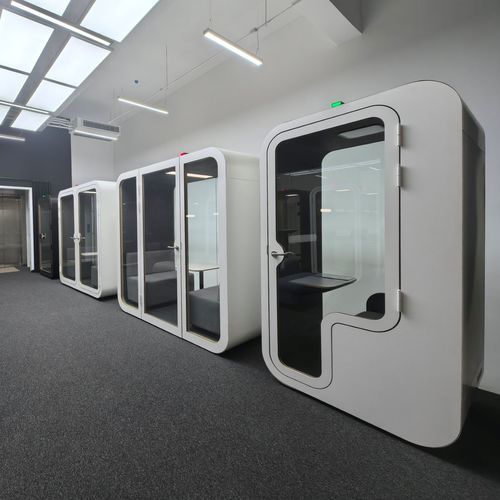 Acoustic office pod - P FAMILY - Dancoo Acoustic Pods Manufacturing Co.,Ltd. - adjustable / ergonomic / with video conference system