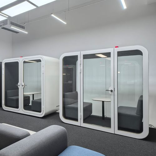Acoustic office pod - S FAMILY - Dancoo Acoustic Pods Manufacturing Co.,Ltd. - adjustable / ergonomic / with video conference system
