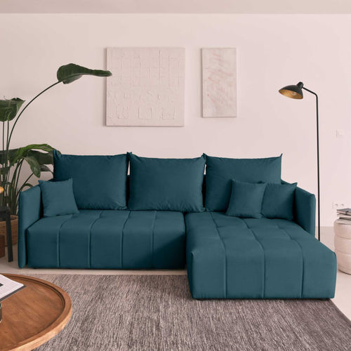 Corner sofa - PETRA : 1167BC - Best Mobilier - bed / contemporary / velvet