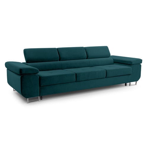 Contemporary sofa - PABLO : 1416BC - Best Mobilier - velvet / with armrests / with folding backrest