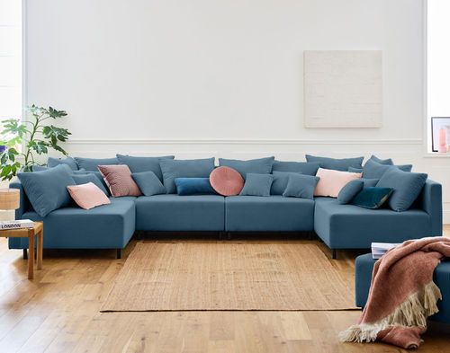 Modular sofa - EDINBURG: 1873B - Best Mobilier - contemporary / velvet / cushion