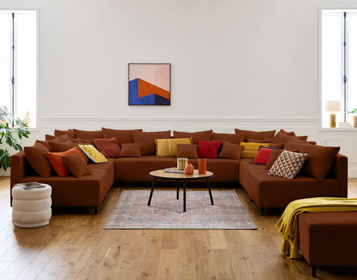 Modular sofa - EDINBURG: 1874TER - Best Mobilier - contemporary / velvet / cushion