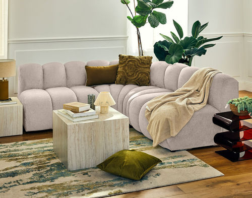 Modular sofa - DEBBIE: 2952BEI - Best Mobilier - contemporary / fabric / without armrests