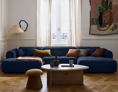 Corner sofa - RAY: 3023B - Best Mobilier - contemporary / fabric / with armrests