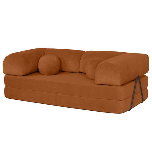 Sofa bed - NEBULA: 3313TER - Best Mobilier - contemporary / velvet / with armrests