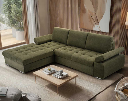 Corner sofa - BIANCA - Best Mobilier - bed / contemporary / fabric