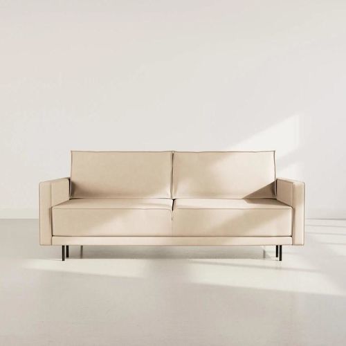 Minimalist design sofa - CHARLIE - Best Mobilier - living room / polyurethane foam / synthetic leather