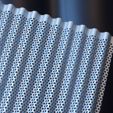 Exterior wall-covering - R 20g - Fielitz - interior / aluminum / corrugated