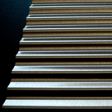 Interior wall-covering - N 10 - Fielitz - stainless steel / corrugated / home