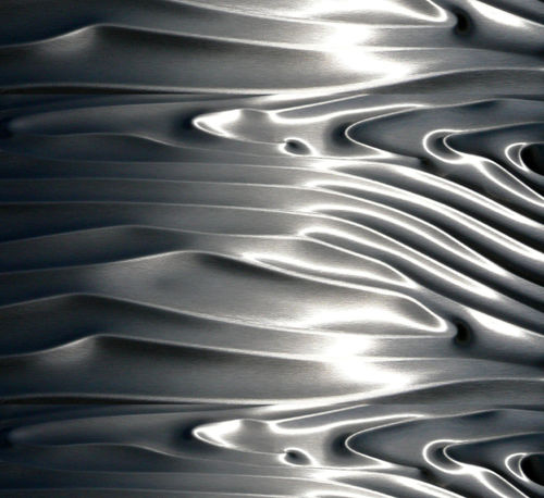 Interior wall-covering - woodgrain - Fielitz - exterior / steel / stainless steel