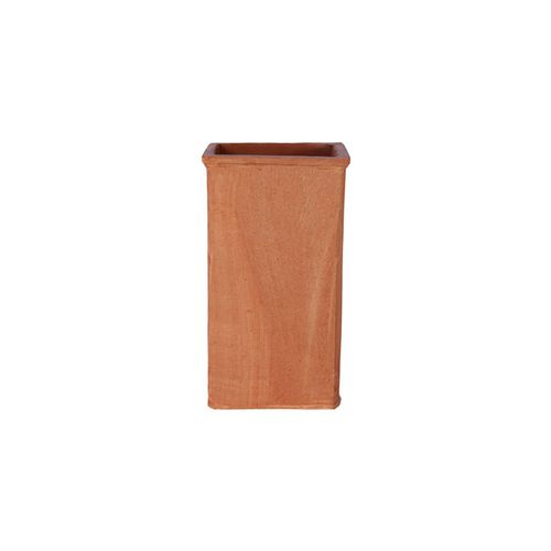 Terracotta umbrella stand - Rettangolare Liscio - cestenoli srl - handmade