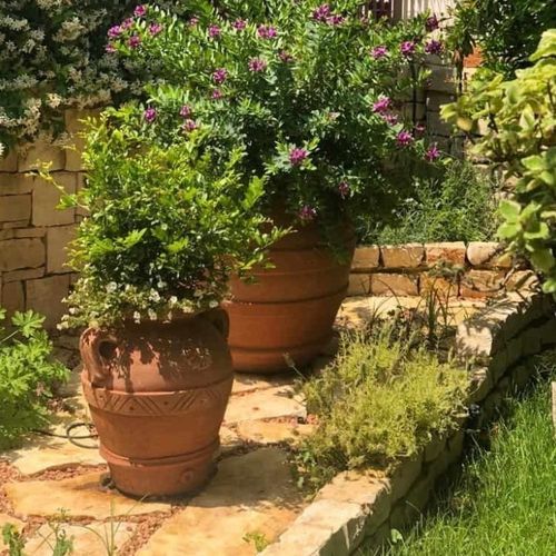 Terracotta flower pot - M004 - cestenoli srl - round / home