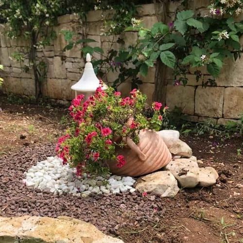 Terracotta flower pot - Mezza Anfora - cestenoli srl - round / home