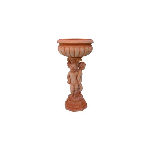 Terracotta cachepot - Putti - cestenoli srl