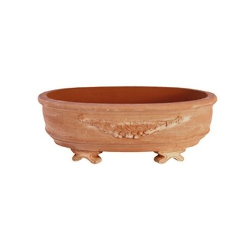 Terracotta planter - Bonsai  - cestenoli srl - oval / handmade / traditional