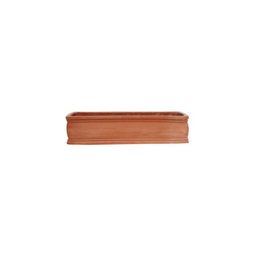 Terracotta planter - Liscia  - cestenoli srl - rectangular / handmade / traditional