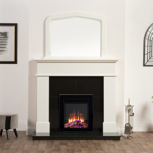 Electric fireplace insert - 400 & 400 Slim - Heat Design - steel / stainless steel / contemporary