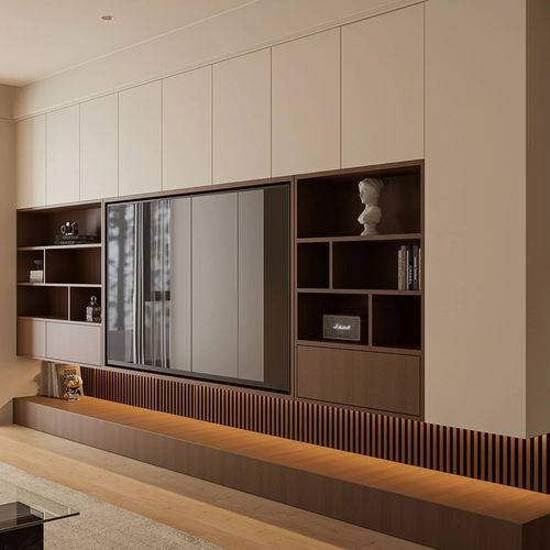 Contemporary TV cabinet - DFD-BE-10 - Dief Flooring - lowboard / custom / with concealed cabling