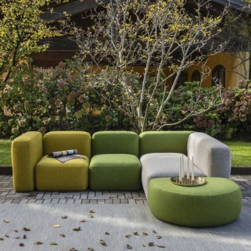 Modular sofa - Modulor - WOW ITALY - contemporary / outdoor / fabric