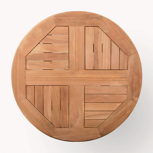 Teak table top - 940100 - BAMBO BLAU - heat-resistant / wear-resistant / weatherproof