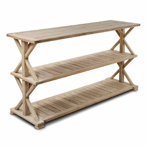 Contemporary sideboard table - 933059 - BAMBO BLAU - wooden / wooden base / rectangular