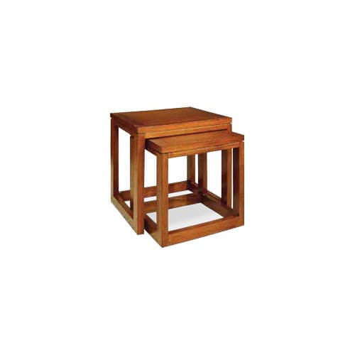 Contemporary nesting tables - 930093/48-BAS - BAMBO BLAU - wooden / wooden base / rectangular