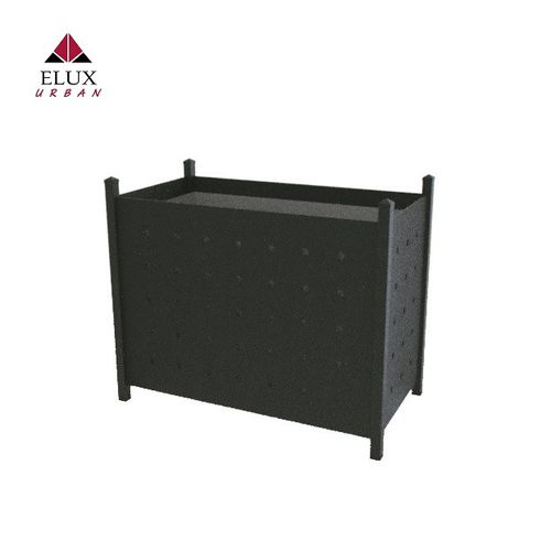 Galvanised steel Versailles planter - IRIS 103 - Elux srl - rectangular / custom / weatherproof