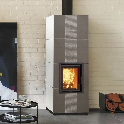Wood heating stove - MAXI - Cerampiù Srl - electric / 8 kW / multi-fuel