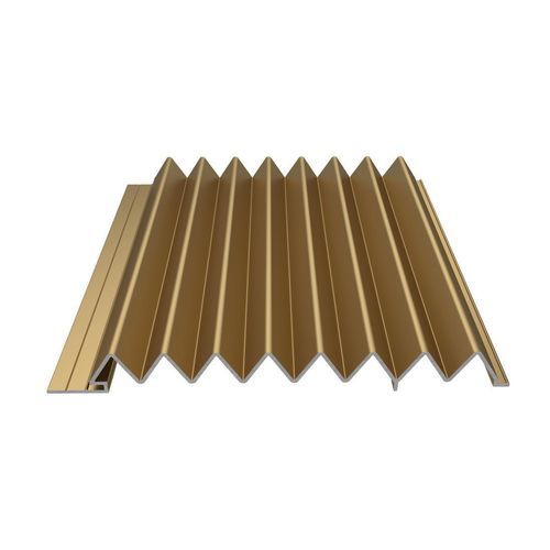 Ribbed metal sheet - ATLAS - Alu-Stock SA - aluminum / 3D / roof tile look