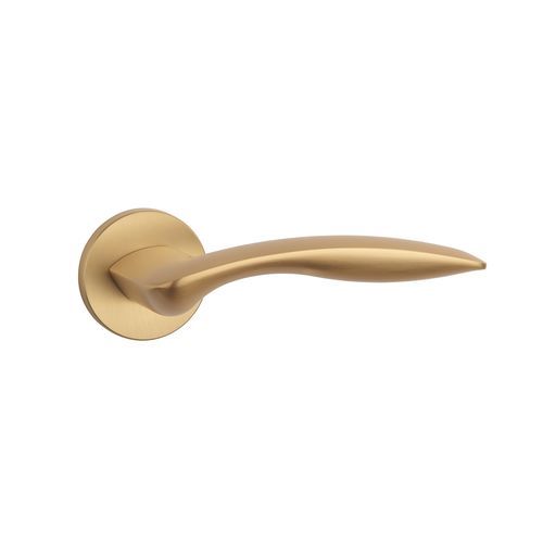 Door handle - ROBINIA R - ENGER - metal / wood / contemporary