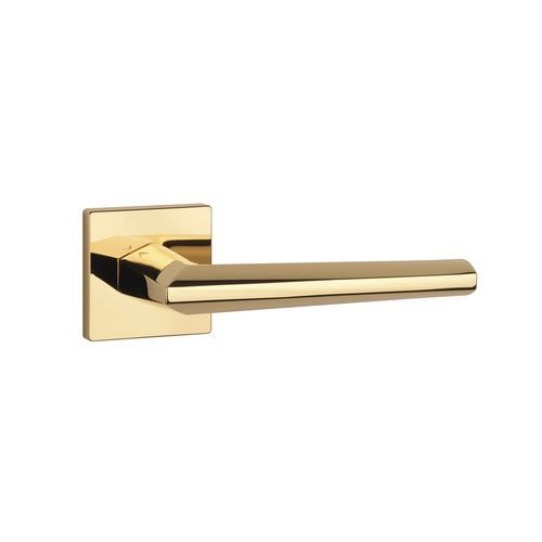 Door handle - JASMINA Q - ENGER - metal / wood / contemporary