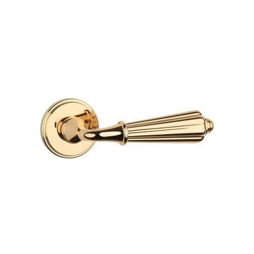 Door handle - APRILE LIMONA - ENGER - zinc / contemporary / on rose