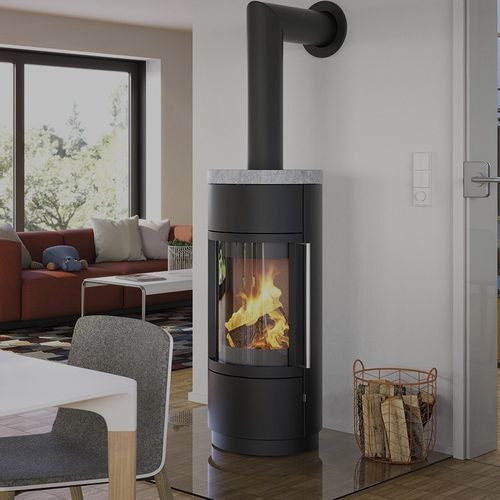 Wood heating stove - BASILIA - HASE Kaminofenbau GmbH - 7 kW / multi-fuel / free-standing