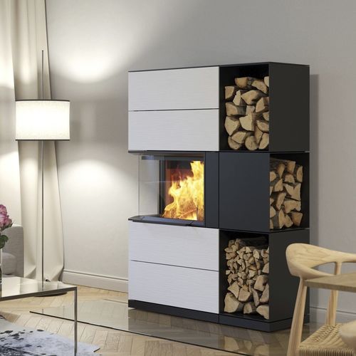 Wood heating stove - PADUA 160 - HASE Kaminofenbau GmbH - 9 kW / multi-fuel / free-standing