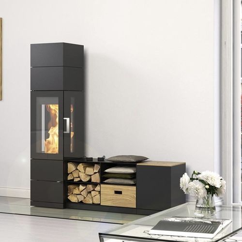 Wood heating stove - SENDAI 155 - HASE Kaminofenbau GmbH - 7 kW / multi-fuel / free-standing