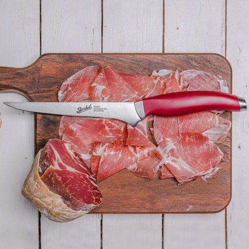 Boning knife with resin handle - TEKNICA 16 RED - Berkel - with stainless steel blade