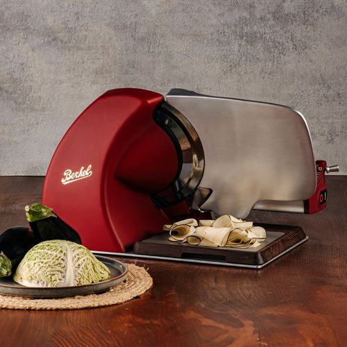 Bread slicer - HOME LINE 250 PLUS MATTE RED - Berkel - cheese / fruit / vegetable