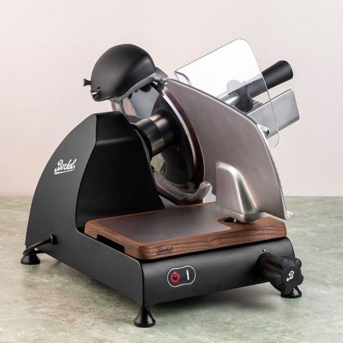Vegetable slicer - RED LINE 250 MATTE BLACK - Berkel - semi-automatic / circular blade / stainless steel