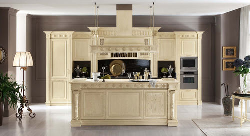 Traditional kitchen - BAMAX - solid wood / wooden / with handle