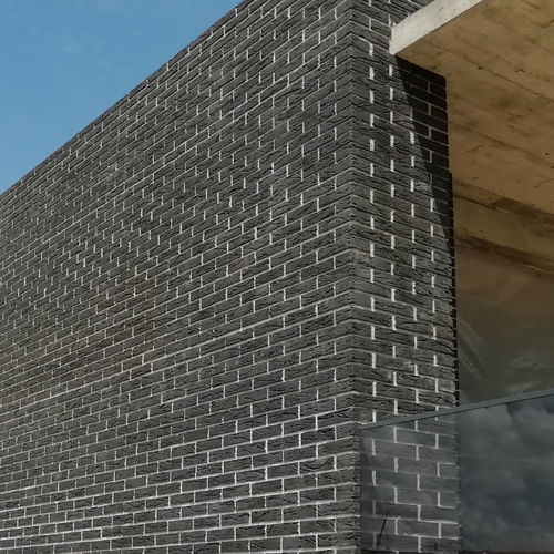Facade brick - TFV Negro la Plata - Vale de Gândara - for wall / perforated / klinker