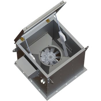 Fan with motorized opening - FRB  - AREM - box / commercial / indoor
