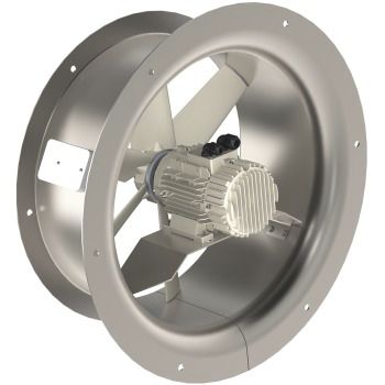 Helical fan - AXUS EC INTEGRATED  - AREM - commercial / indoor / galvanised steel