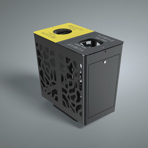 Public trash can - CORE DUO LIGHT - Sarragala - recycling / floor-standing / metal